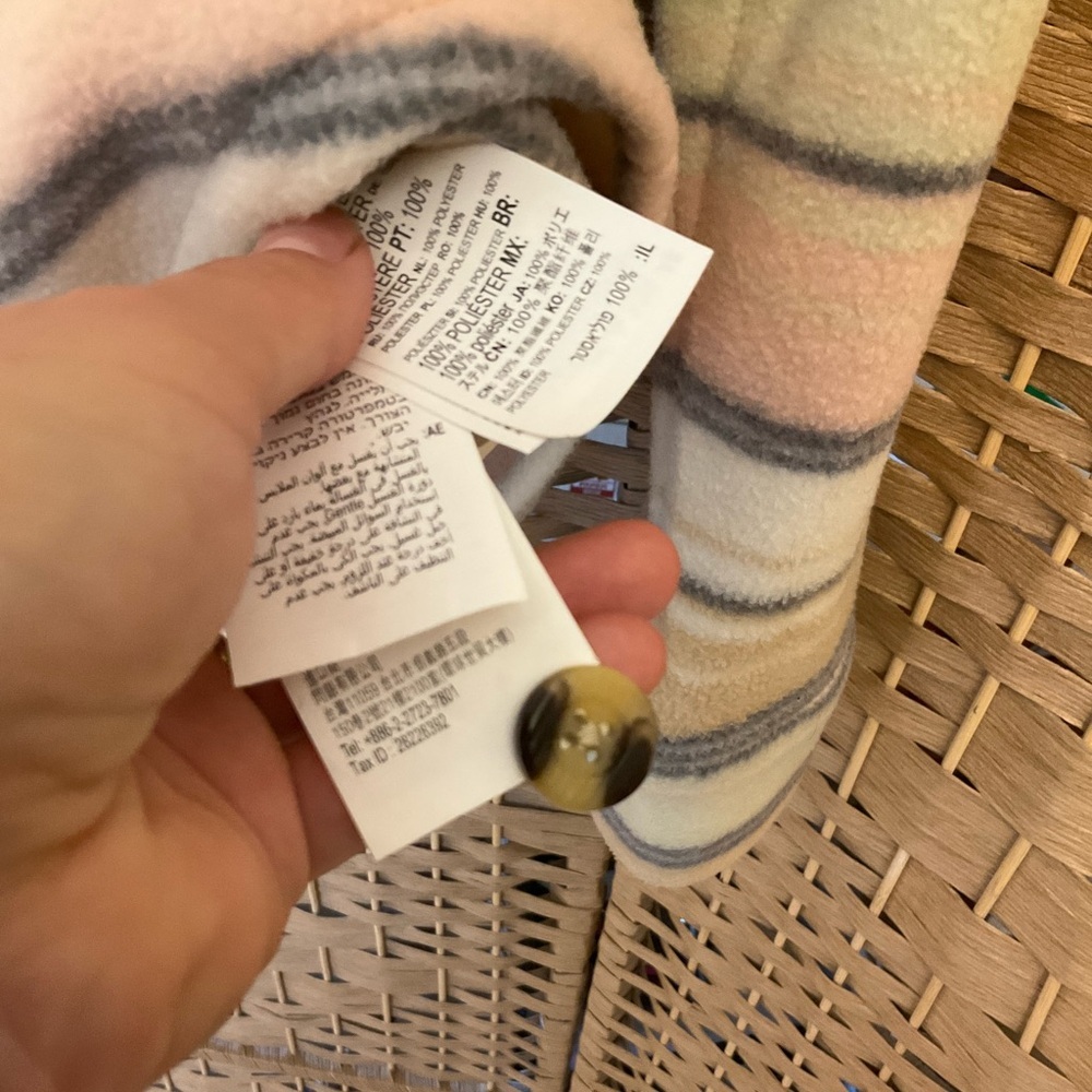 NWOT Billabong Stripped Fleece Flannel - Picture 14 of 14